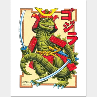 Samurai Kaiju-color Posters and Art